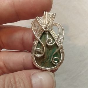 Beautifully wrapped blue opalized wood